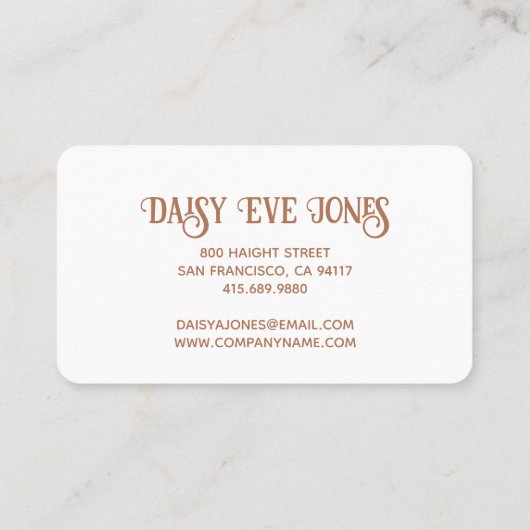 Retro Boho Terracotta and Sage Sun Mountains Visitenkarte (Rückseite)