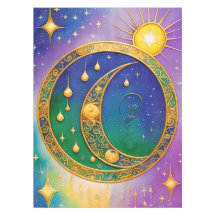Retro-Boho-Tischdecke Hippie-Vintage-Haight