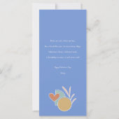 Retro-Boho-Valentinstag-Flachkarte (Rückseite)