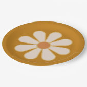 Retro Boho Vintage Daisy Paper Teller (Schrägansicht)