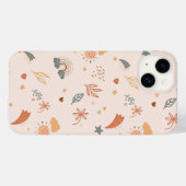 Retro Boho Wasserfarbe Regenbogenneutral Case-Mate iPhone Hülle (Rückseite (Horizontal))