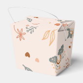 Retro Boho Wasserfarbe Regenbogenneutral Geschenkschachtel (Rückseite)