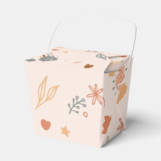 Retro Boho Wasserfarbe Regenbogenneutral Geschenkschachtel (Vorderseite)
