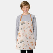 Retro Boho Wasserfarbe Regenbogenneutral Schürze (Getragen)