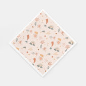 Retro Boho Wasserfarbe Regenbogenneutral Serviette (Ecke)