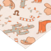 Retro Boho Western Desert Cactus Pattern Weihnacht Tischdecke (Schrägansicht)