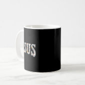 Retro Boho Wildblume Jesus Gott Glaube Religiös Ch Kaffeetasse (Vorderseite Links)