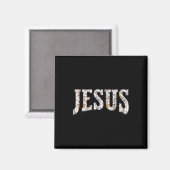Retro Boho Wildblume Jesus Gott Glaube Religiös Ch Magnet (Vorderseite/Rückseite)