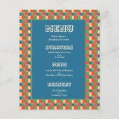 Retro Bold Color Schachbretts Patterns Wedding Men (Vorderseite)