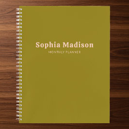 Retro Bold Einfach Grün Rosérosa Notizblock