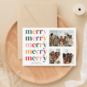 Retro Bold Frohe Weihnachten Moderne Minimal 3 Fot