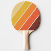 Retro Bold gestreift Tischtennis Schläger (Rückseite)