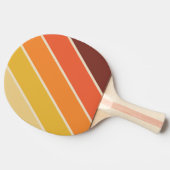 Retro Bold gestreift Tischtennis Schläger (Seitenansicht)