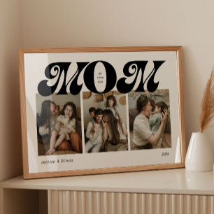 Retro-Bold-Mama-3-Foto-Collage Poster