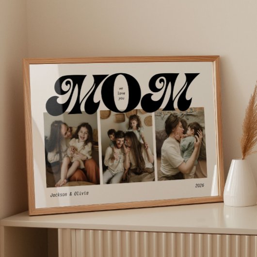 Retro-Bold-Mama-3-Foto-Collage Poster