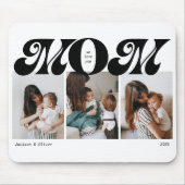 Retro Bold Mom 3 Foto-Collage Mousepad (Vorne)