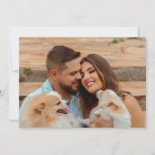 Retro Bold Neon Orange Pink Arch Wedding Save The Date (Rückseite)