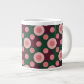 Retro-Bold-Polka-Dot-Muster-Jumbo-Mug Jumbo-Tasse (Vorderseite Rechts)