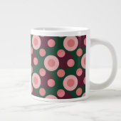 Retro-Bold-Polka-Dot-Muster-Jumbo-Mug Jumbo-Tasse (Rechts)