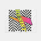 Retro Bold Resist Fleecedecke (Vorderseite (Horizontal))