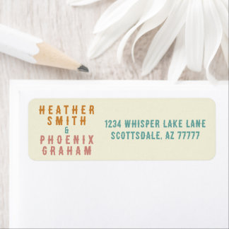 Retro Bold Typografie Bright Custom Wedding