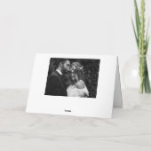 Retro Bold Typografy Black Foto Wedding Dankeskarte (Rückseite)