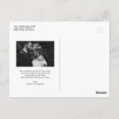 Retro Bold Typografy Heart Wedding Danke Postkarte (Rückseite)