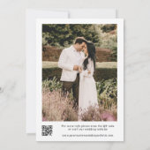 Retro Bold wir machen Schwarz & Weiß QR Code Hochz Einladung (Rückseite)