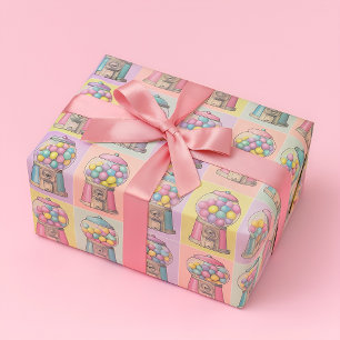 Retro-Bonbonautomat Geschenkpapier