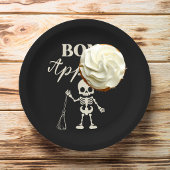 Retro Bone Appetit Spooky Halloween Pappteller