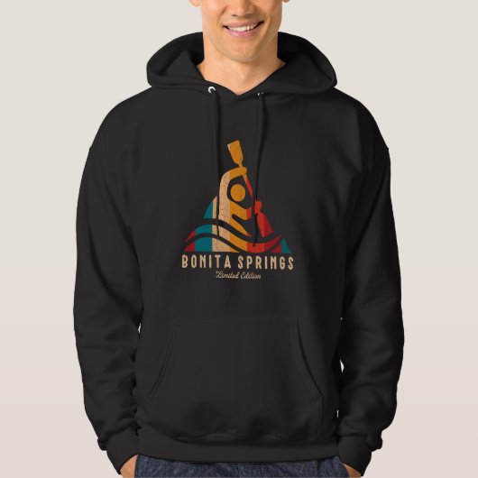 Retro Bonita Springs Kayaking Hoodie (Vorderseite)