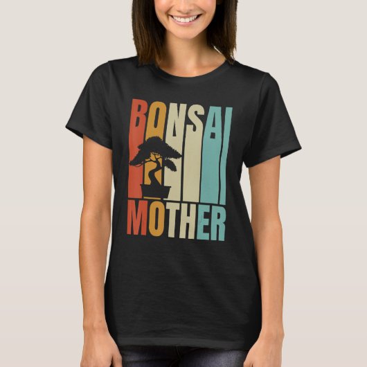 Retro Bonsai Mother Bonsai Tree T-Shirt (Vorderseite)