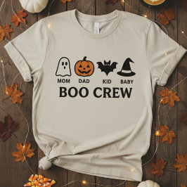 Retro-„Boo Crew“-Familie-Passende Halloween-T-Shir T-Shirt