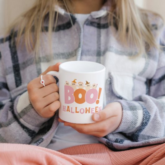 Retro Boo Halloween Cool Niedlich Moderne Kaffeetasse