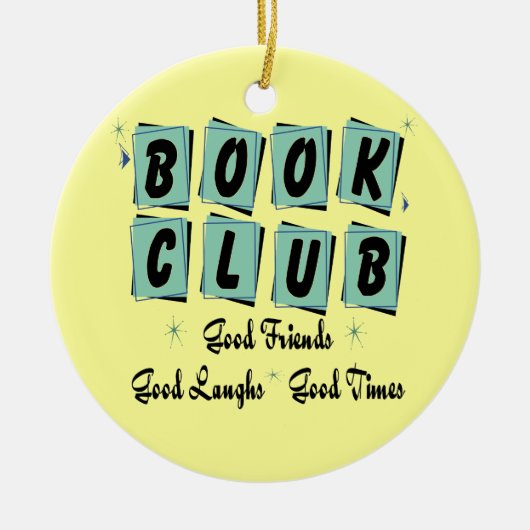 Retro Book Club Ornament - Gute Freunde (Vorne)