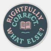 Retro Book Lover Sticker - Klassische Literaturbüc (Vorderseite)