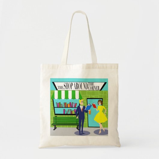 Retro Book Lovers Tote Bag Tragetasche (Vorne)