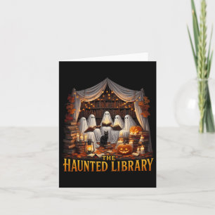 Retro Booklet Hexe Boo Ghost Spuk Bookstore Ha Karte