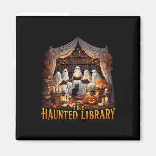 Retro Booklet Hexe Boo Ghost Spuk Bookstore Ha Magnet