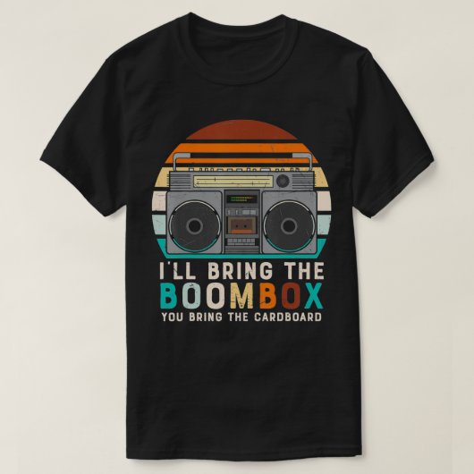 Retro Boom Bo Break Dancing Graphic der 80er Jahre T-Shirt (Design vorne)