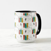 Retro Boom Wedge Tasse (VorderseiteRechts)
