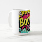 Retro Boombox Blast Kaffeetasse (Vorderseite Links)