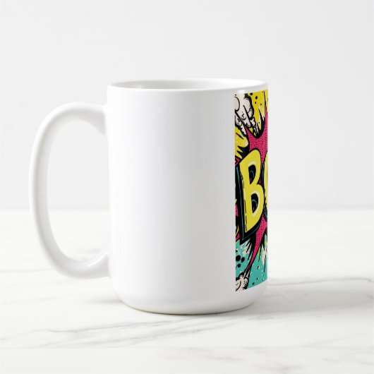 Retro Boombox Blast Kaffeetasse (Links)