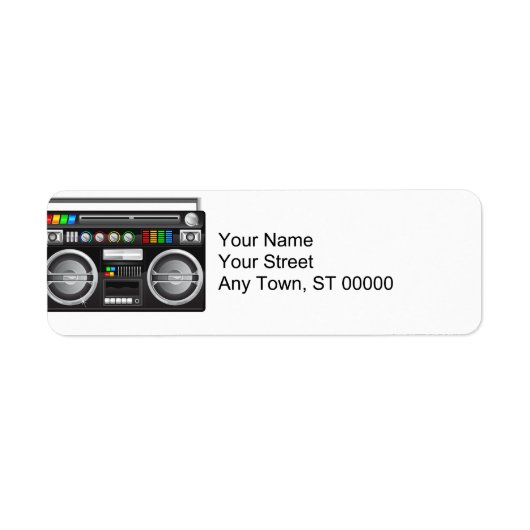 Retro-Boombox-Ghetto-Blaster-Grafik (Vorne)