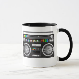 Retro-Boombox-Ghetto-Blaster-Grafik Tasse