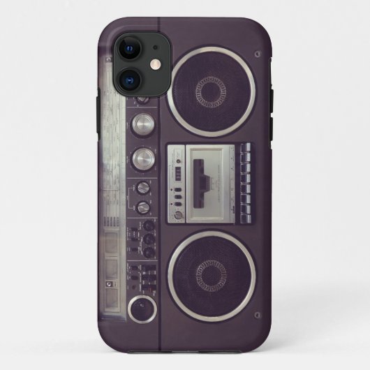 Retro Boombox Kassettenrekorder Lustige iPhone5 Hü Case-Mate iPhone Hülle (Rückseite)