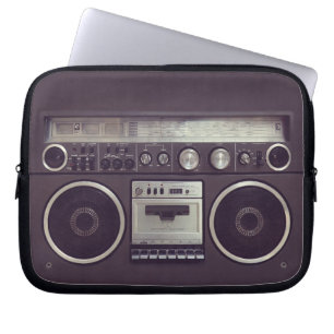 Retro Boombox Kassettenrekorder Lustige Laptop-Hül Laptopschutzhülle