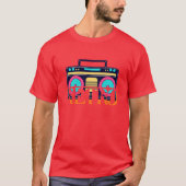 Retro - Boombox Klassischer T - Shirt (Vorderseite)