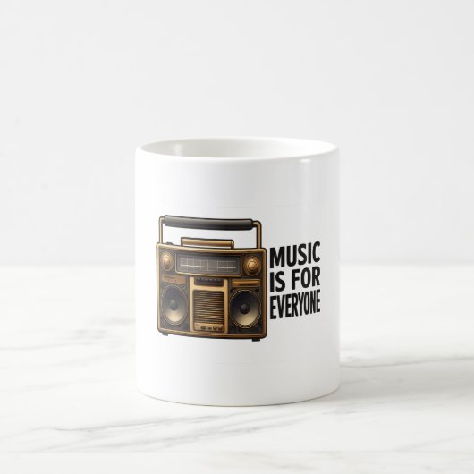 Retro Boombox Mug Kaffeetasse (Mittel)