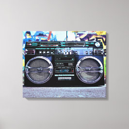 Retro Boombox - Vintage Audio Leinwanddruck